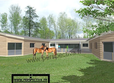 maison ossature bois U moderne plain pied maison ossature bois U moderne plain pied