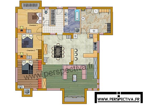 plan maison ossature bois plain pied plan maison ossature bois plain pied